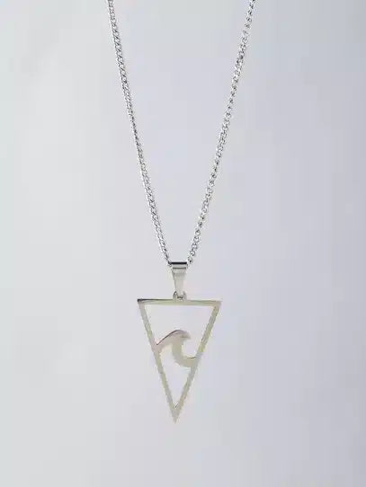 שרשרת לגבר דגם משולש גל
