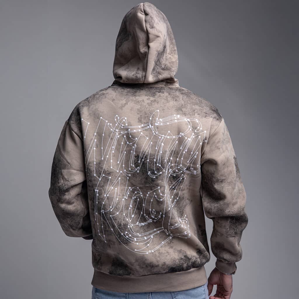 קפוצ'ון לגבר דגם סטון ווש שחור