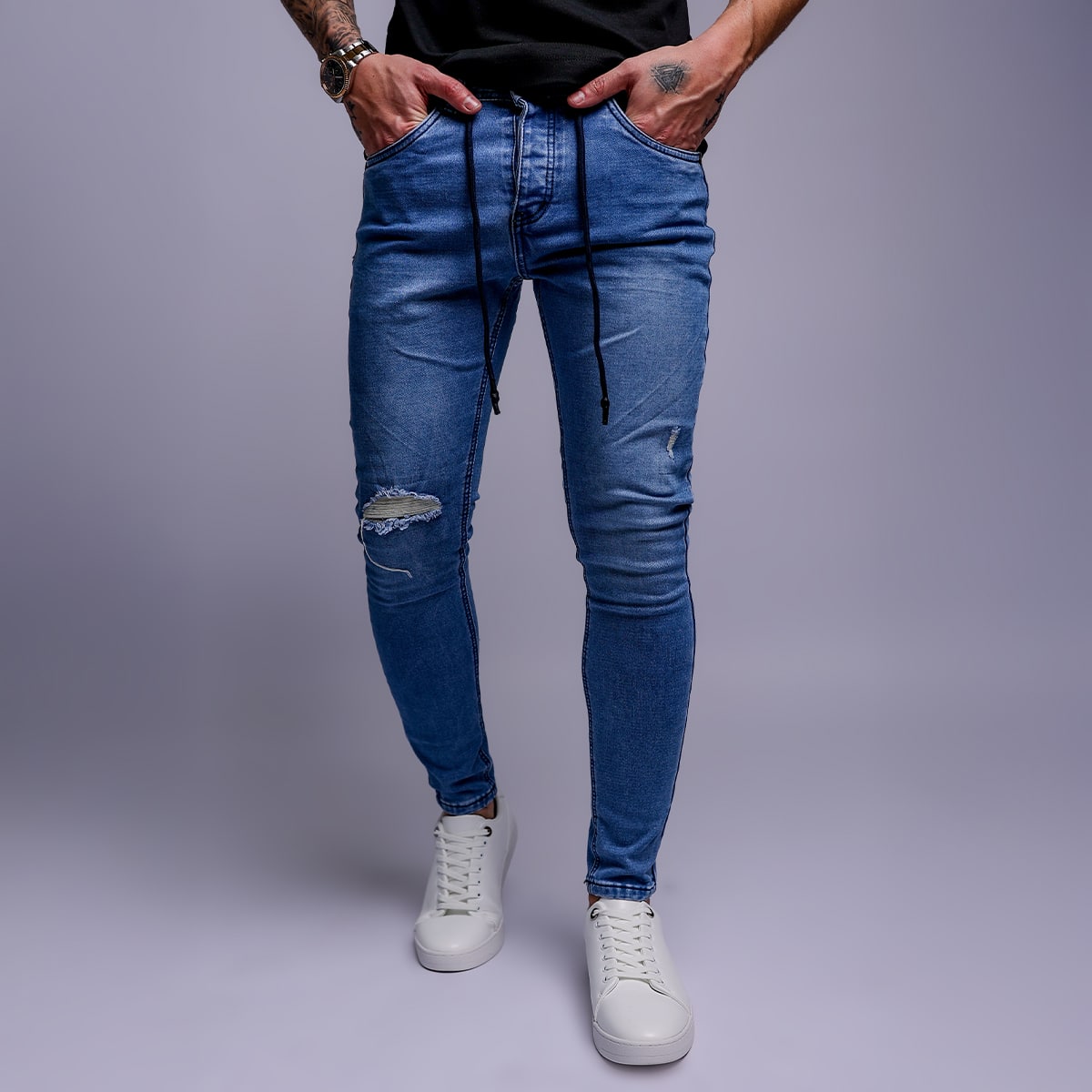 ג’ינס סקיני לגבר דגם לוס אנג'לס