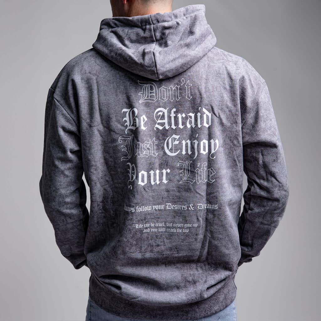 קפוצ'ון לגבר דגם דונט אפור