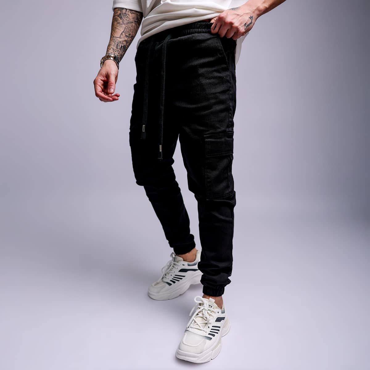 מכנס דגמח לגבר גומי במותן ובקרסול - דגם לורן