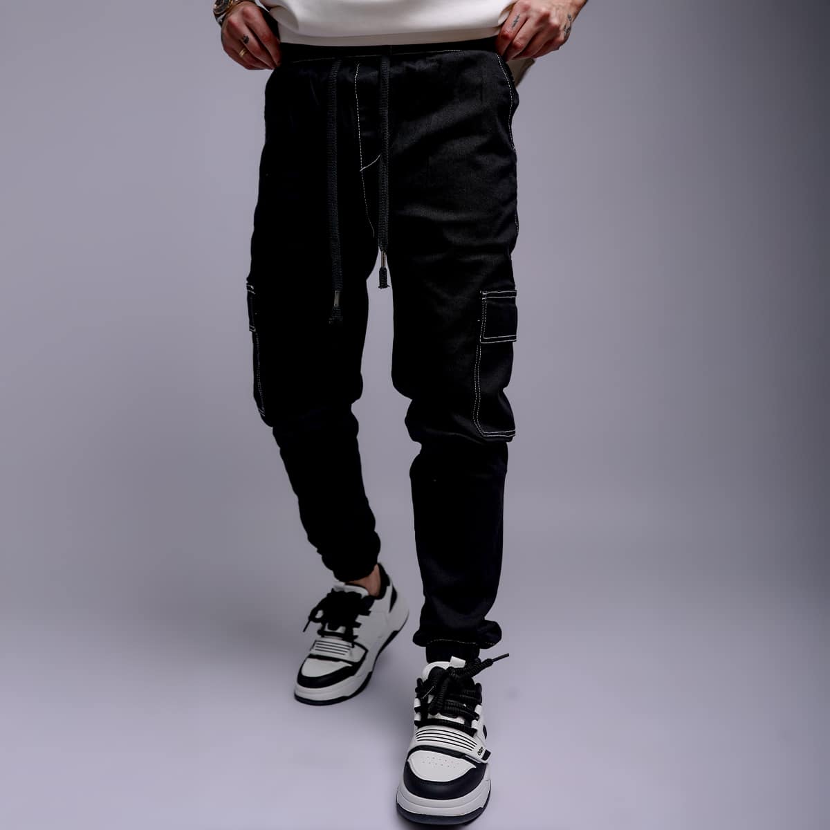 מכנס דגמח לגבר עם גומי במותן ובקרסול - דגם יורי