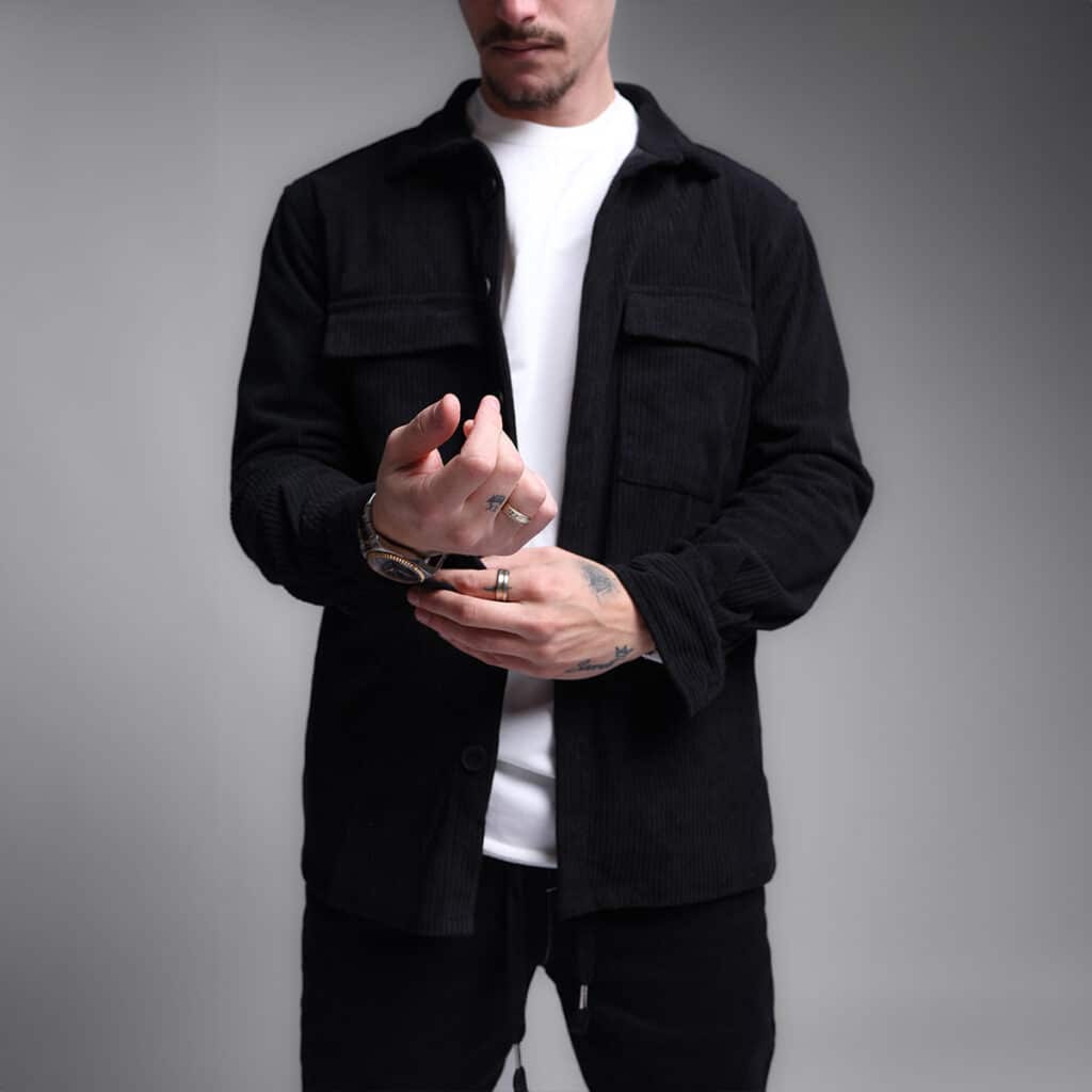 ג'קט קורדרוי לגבר דגם קארי