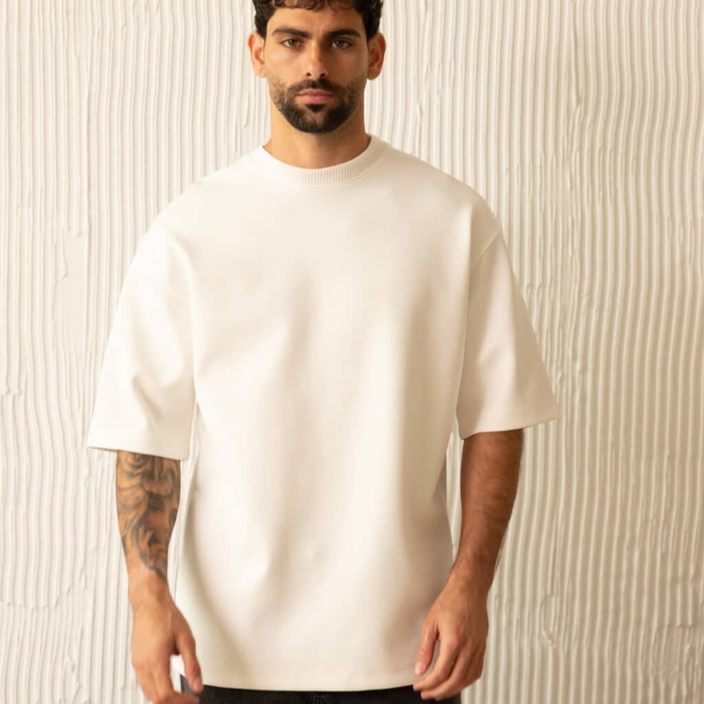 חולצת אוברסייז לגבר דגם פרימיום 360 גרם