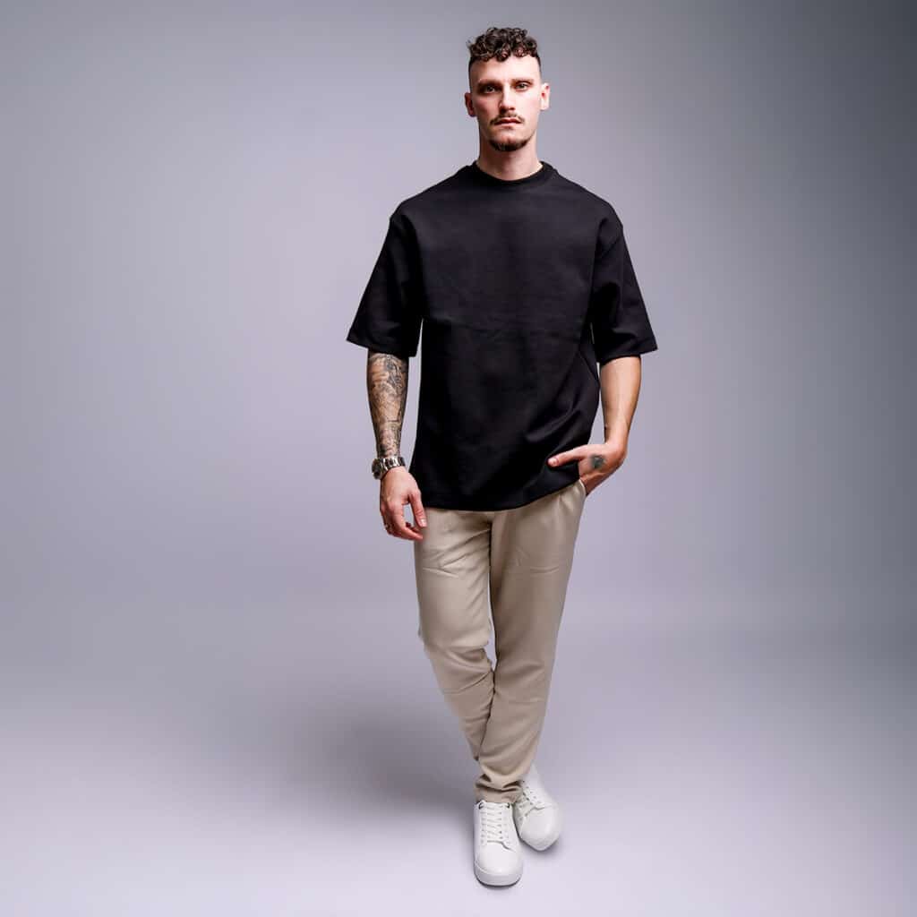 חולצת אוברסייז לגבר דגם פרימיום 360 גרם