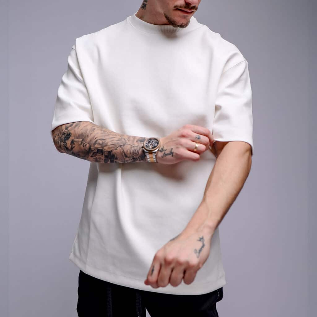 חולצת אוברסייז לגבר דגם פרימיום 360 גרם