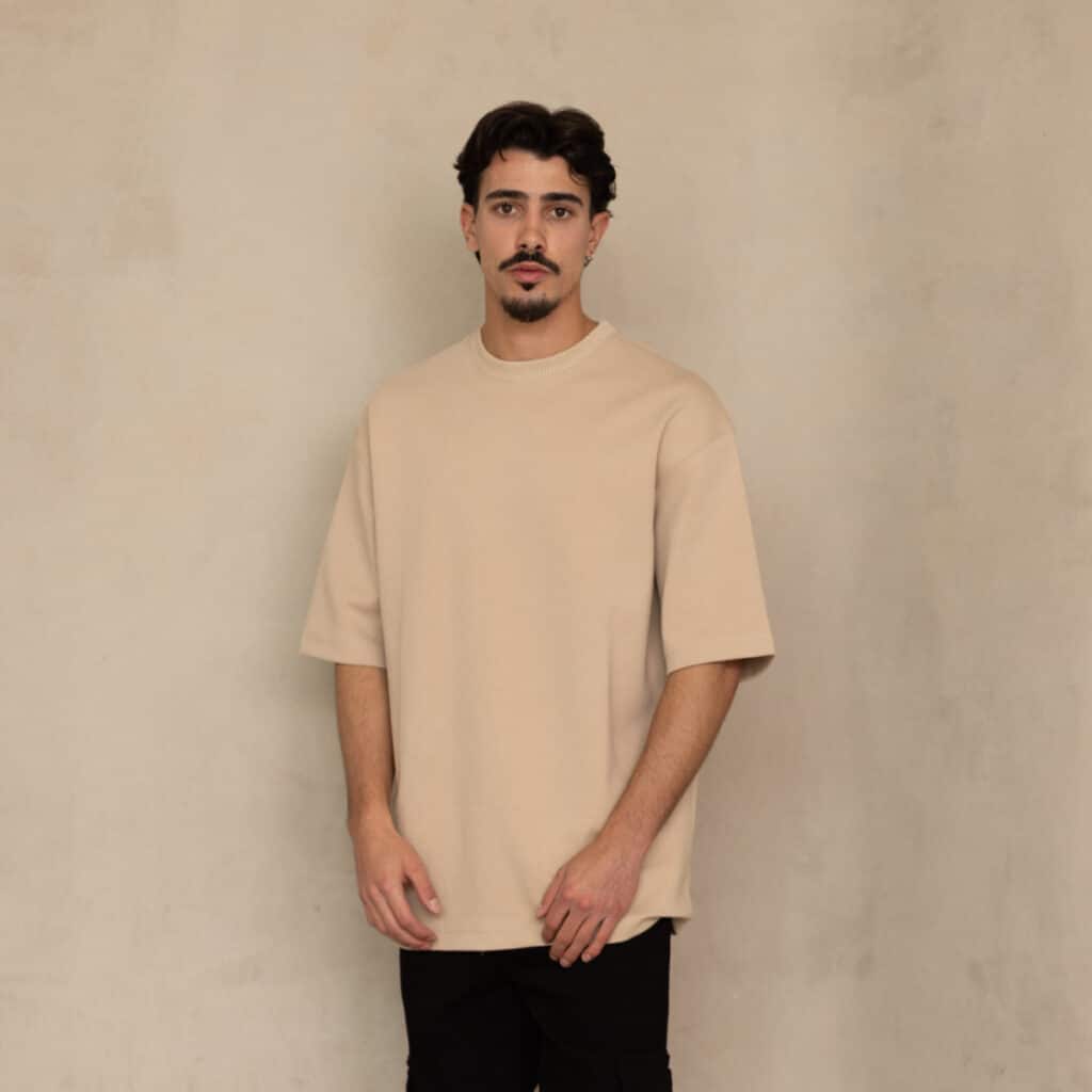 חולצת אוברסייז לגבר דגם פרימיום 360 גרם